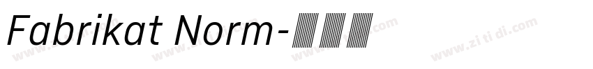 Fabrikat Norm字体转换